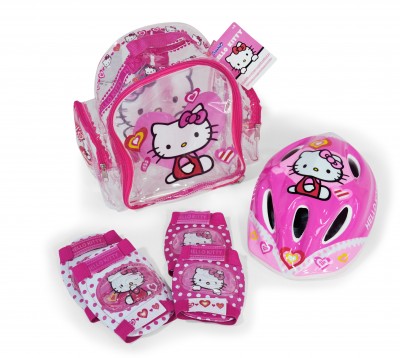 Set protectii bicicleta trotineta Saica Hello Kitty Accesorii imagine noua responsabilitatesociala.ro