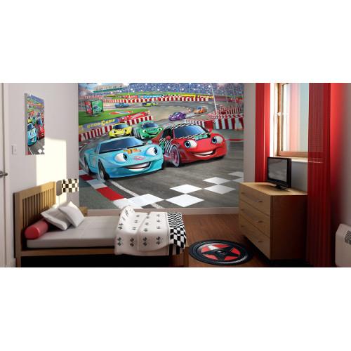 Tapet pentru copii car racers