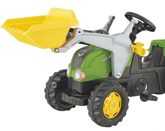 Poze Tractor cu pedale Rolly Kid X Verde cu remorca si cupa nichiduta.ro 