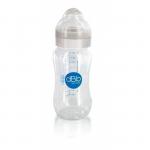 Biberon LO din tritan 330 ml, tetina anticolici din silicon 4m+, debit variabil
