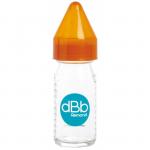 Biberon sticla 110 ml Regul Air tetina anticolici din silicon NN 0-4 luni orange dBb Remond