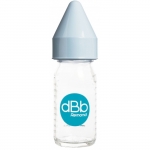 Biberon sticla 110 ml Regul Air tetina anticolici din cauciuc NN 0-4 luni ciel dBb Remond
