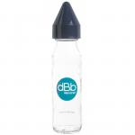 Biberon sticla 240 ml, Regul Air, tetina anticolici din cauciuc NN 0-4 luni (marine)