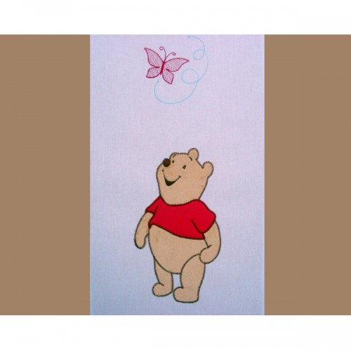 Lenjerie patut cu broderie winnie 4 piese crem