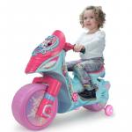 Motocicleta electrica Injusa Disney Frozen cu roti ajutatoare