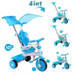 Tricicleta Baby Trike 4 in 1 Deluxe Aqua