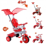 Tricicleta Baby Trike 4 in 1 Deluxe Red