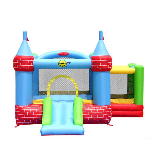 Saltea gonflabila Happy Hop Castel cu loc de joaca cu bile