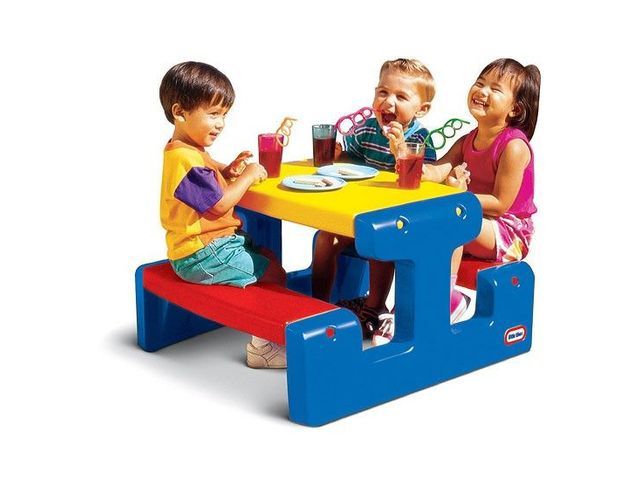 Masa picnic cu bancheta 6 copii LITTLE TIKES imagine noua