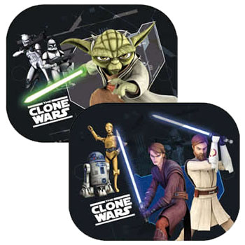 Set 2 parasolare cu ventuze clone wars