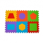 Puzzle Figuri geometrice - covoras din spuma Baby Ono 6 buc