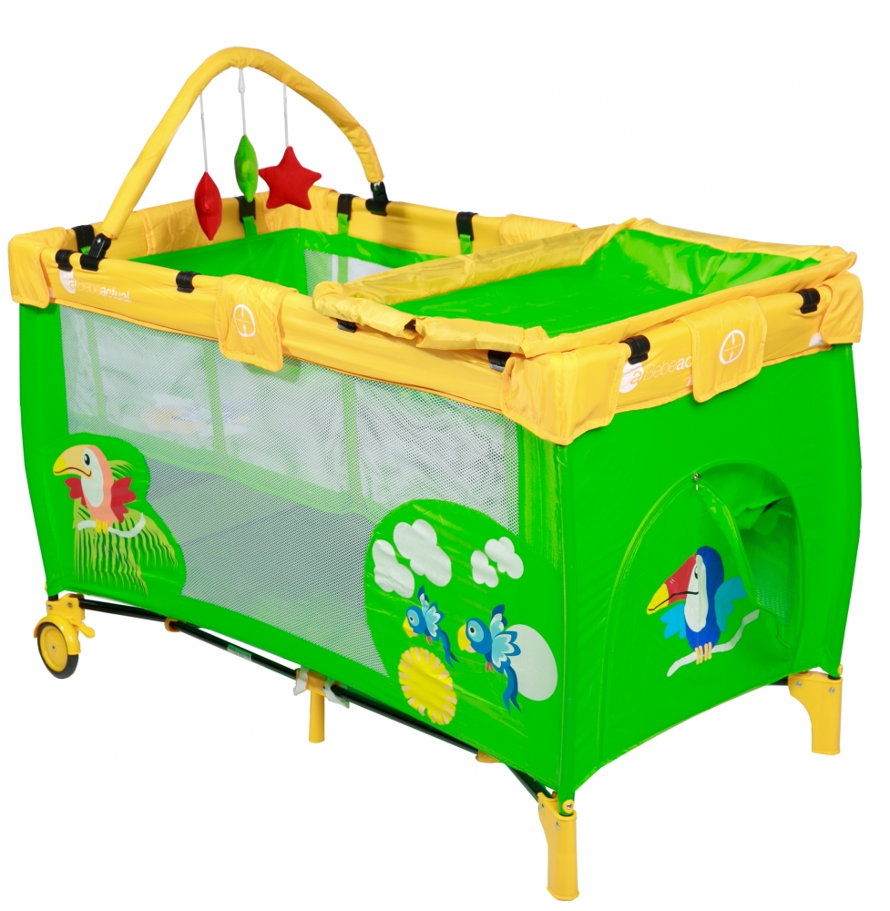 Patut pliabil cu doua nivele Special Jungla