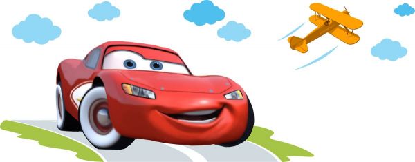 Sticker perete copii cars 79 x 30 cm