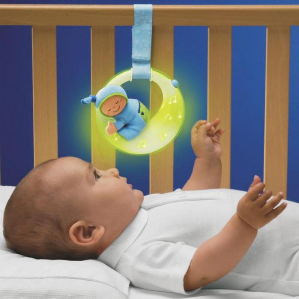 Jucarie Chicco pentru patut de lemn Noapte buna, luna bleu 0 luni+ bleu imagine noua responsabilitatesociala.ro
