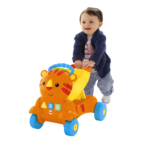 Premergator fisher-price 2 in 1 stride to ride musical tiger