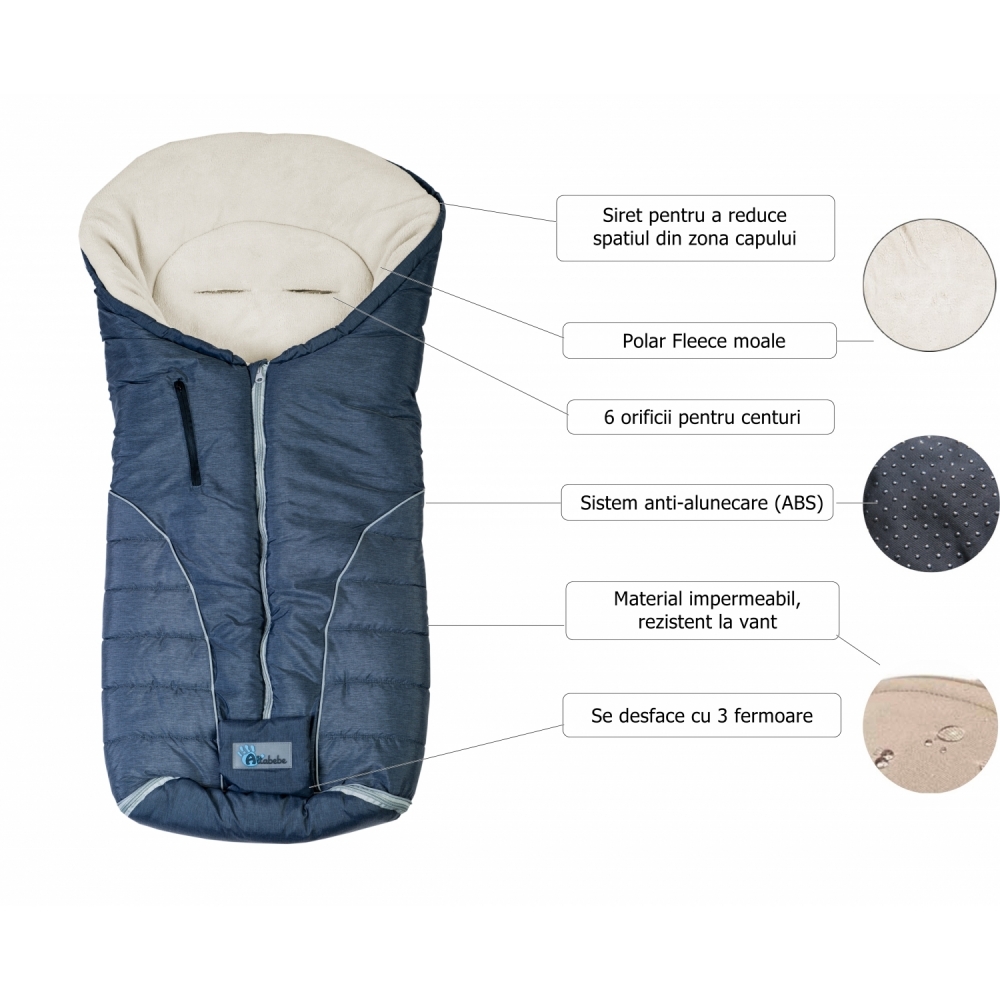 Sac de iarna pentru carucior alpin line altabebe al2279p