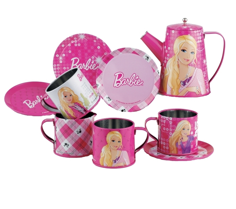 Set metalic ceai Barbie Faro