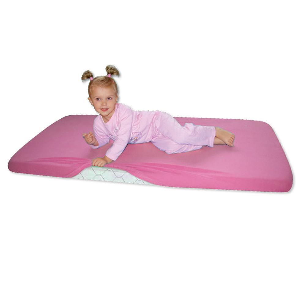 Husa impermeabila pentru saltea frotir 140x70cm baby matex roz