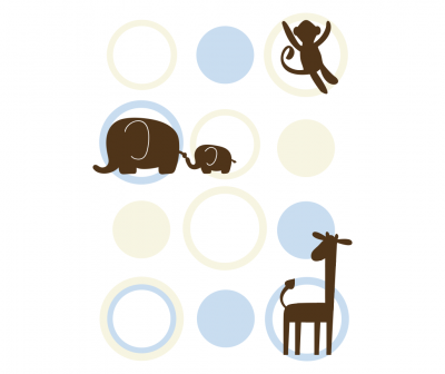 Sticker perete copii bubbles action 88 x 120 cm