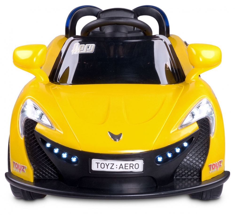 Masinuta electrica cu telecomanda toyz aero 2x6v yellow