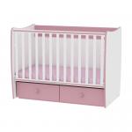 Patut balansoar transformabil Matrix 60 x 120 cm White Pink