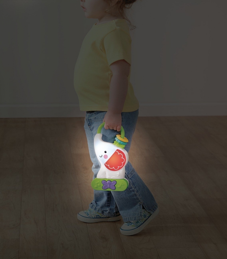 Lampa de veghe cu jucarie muzicala elefant Fisher-Price