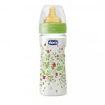 Biberon Chicco WellBeing PP unisex 250ml t.c. flux mediu 2+luni 0% bpa