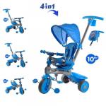 Tricicleta Baby Trike 4 in 1 Hippo Blue