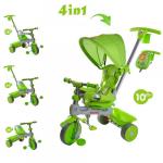Tricicleta Baby Trike 4 in 1 Lion Green