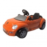 Masinuta cu pedale copii ToysToys Volkswagen New Beetle Portocaliu