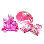 Set role cu accesorii protectie incluse Saica Hello Kitty marimi reglabile 31-34