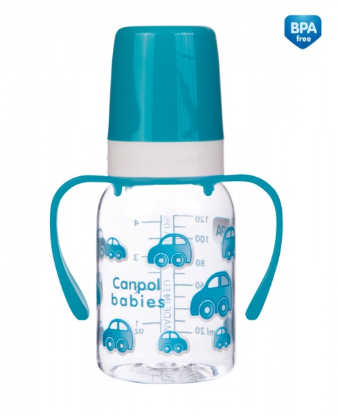 Biberon 120 ml cu maner bpa 0