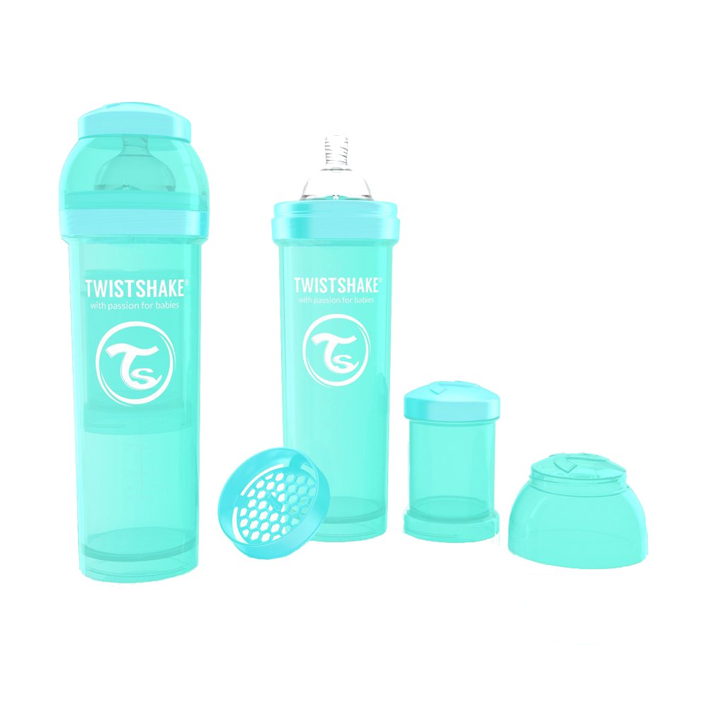 Biberon anti-colici 330 ml twistshake turcoaz