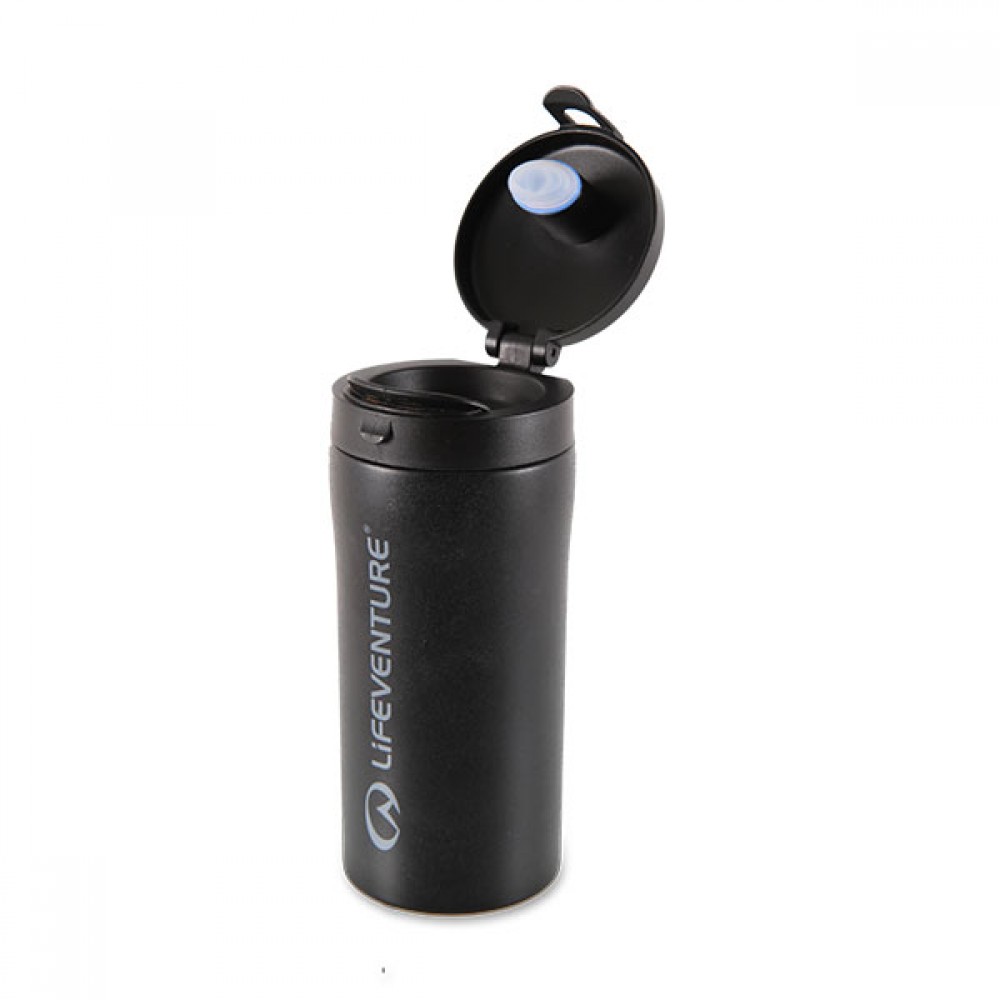 Cana termica flip-top 300ml neagra