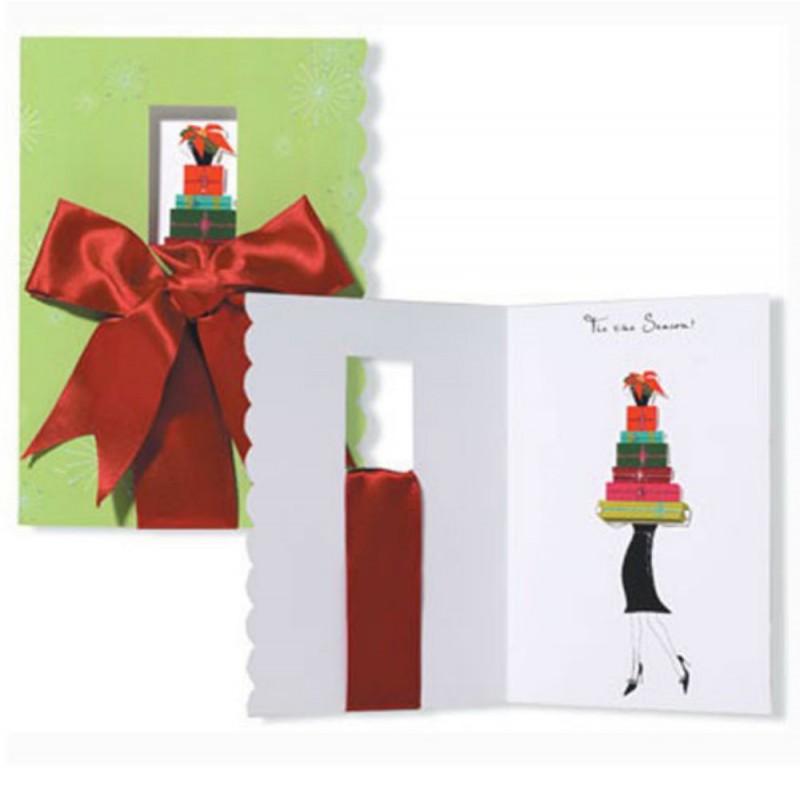 Felicitare 3D Trespanache de iarna-Cadouri