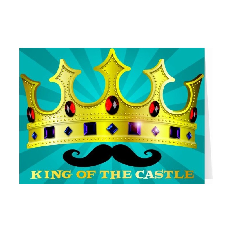 Felicitare cu masca-Regele castelului