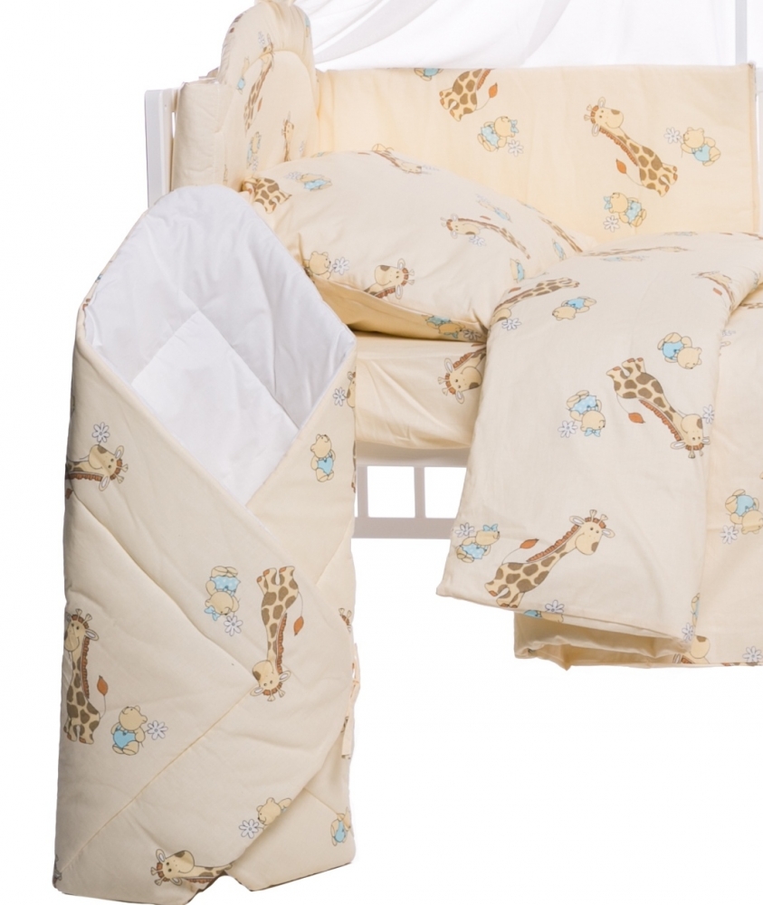 Lenjerie patut cu 10 piese Giraffe