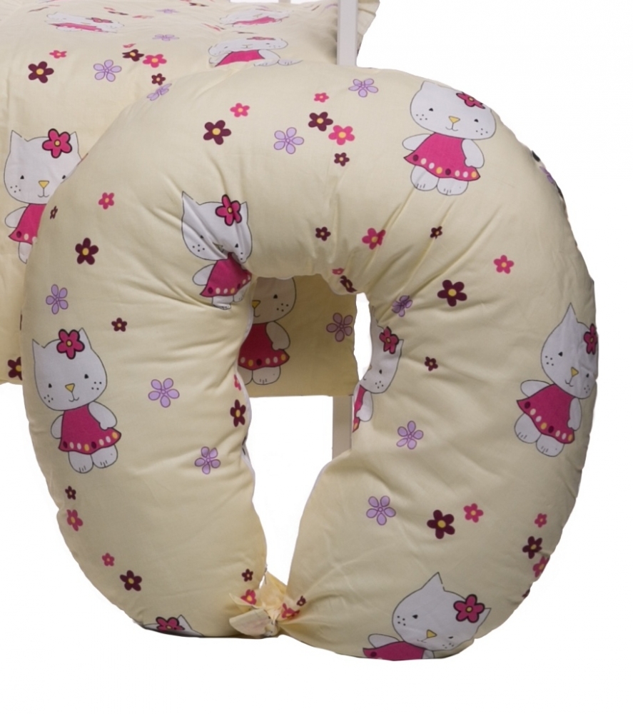 Lenjerie patut cu 10 piese kitty crem