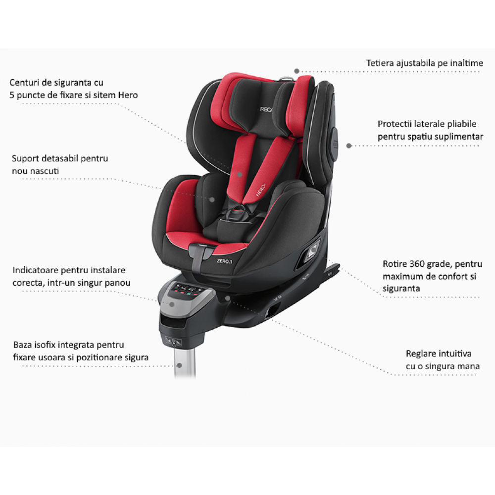 Scaun auto pentru copii zero.1 r129 power berry