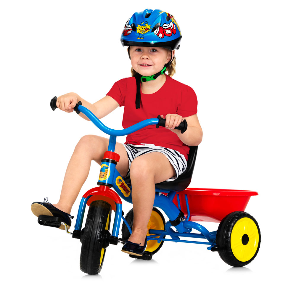 Tricicleta pentru copii Nordic Hoj Bamse cu maner, scaun reglabil in 4 pozitii, roti solide Eva si functie Free-wheel - 1 | YEO