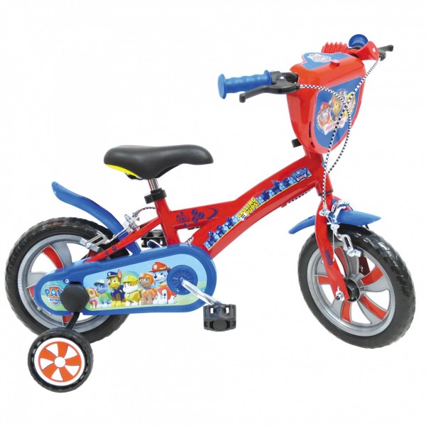 Bicicleta copii Mondo cu roti ajutatoare 10 inch Paw Patrol Mondo imagine noua