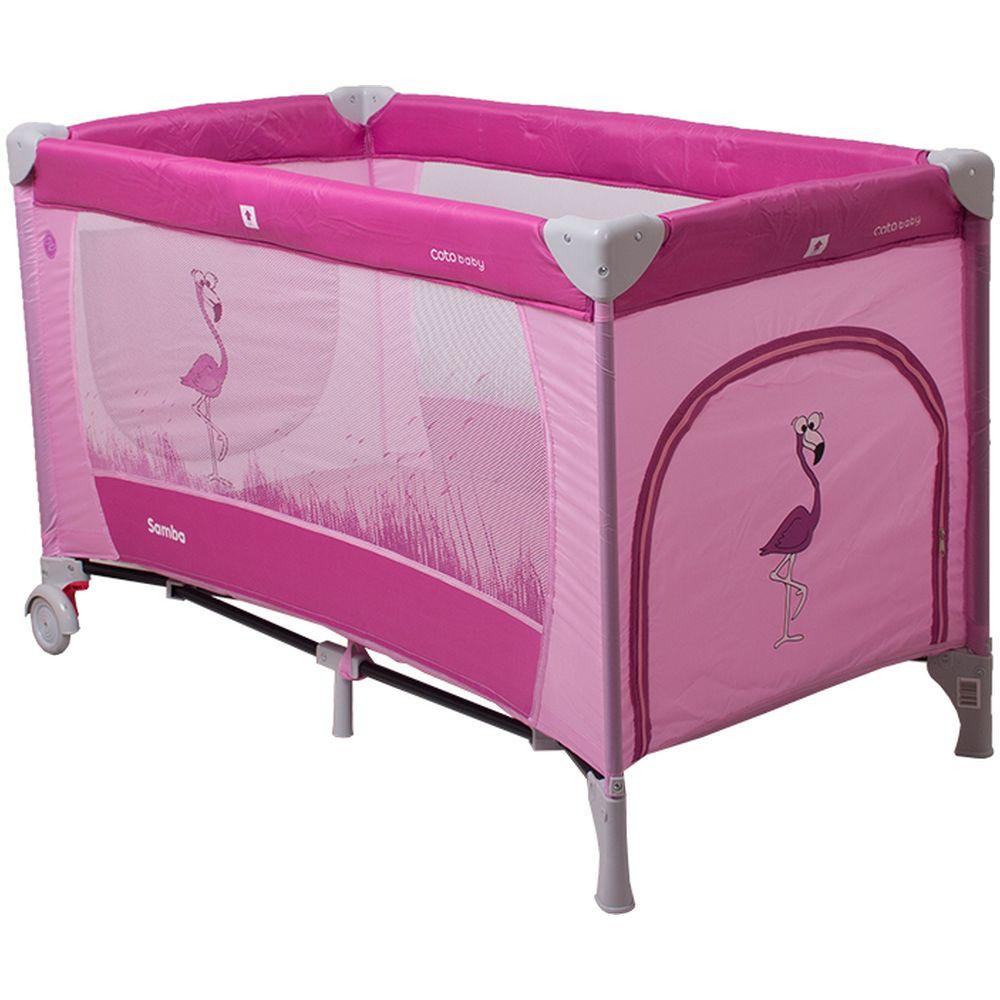 Patut pliabil Samba Coto Baby Pink