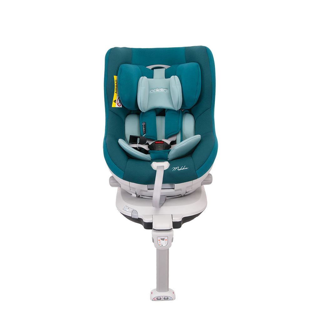 Scaun auto MOKKA rotativ 360 grade cu ISOFIX 0-18 kg Turcoaz Coletto