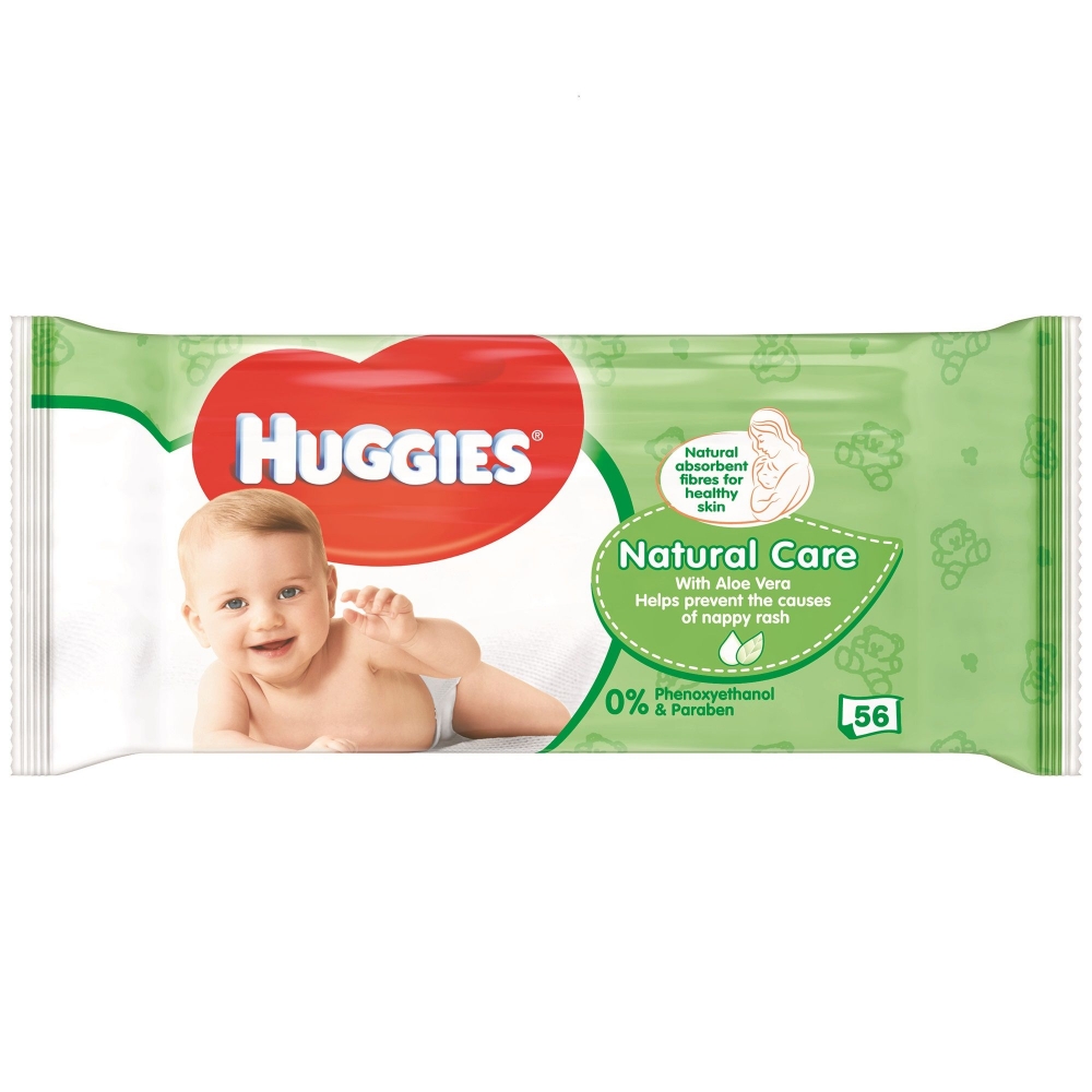 Servetele umede Huggies Natural Care 56 buc bebelusi imagine noua responsabilitatesociala.ro