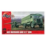 Kit automodele Arifix 01314 Camion AEC Matador and 5.5 Gun Scara 1:76
