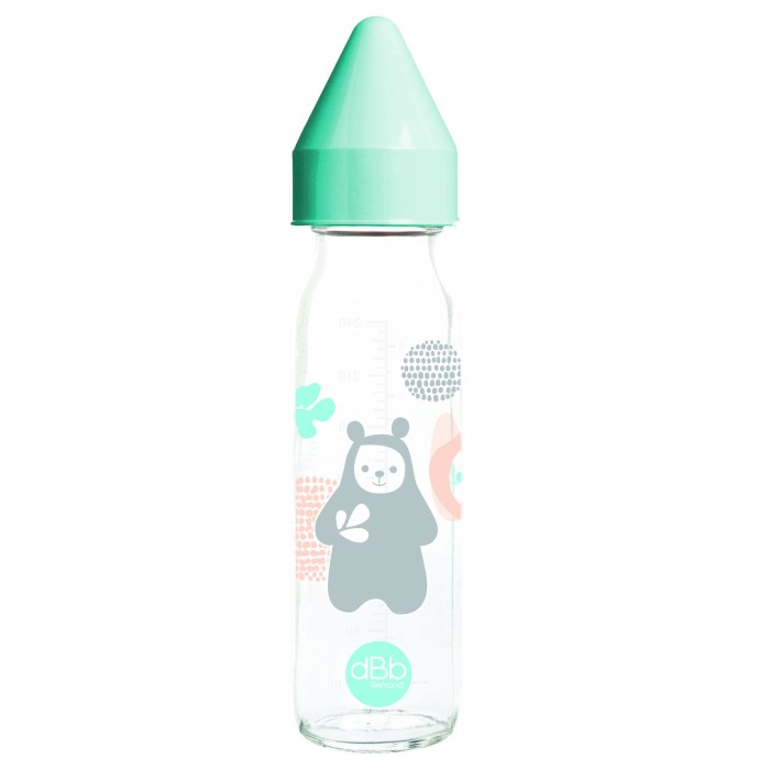 Biberon sticla 240 ml bao bleu, tetina anticolici din silicon nn 0-4 luni