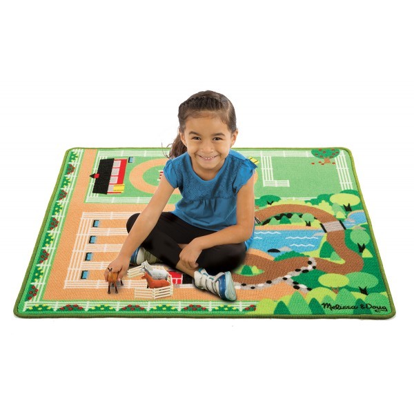 Covor de joaca Ferma calutilor - Melissa and Doug