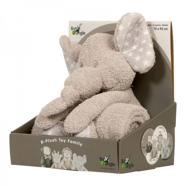 Jucarie de plus cu paturica pentru bebelusi Zimbe elefantul bebelusi imagine noua responsabilitatesociala.ro