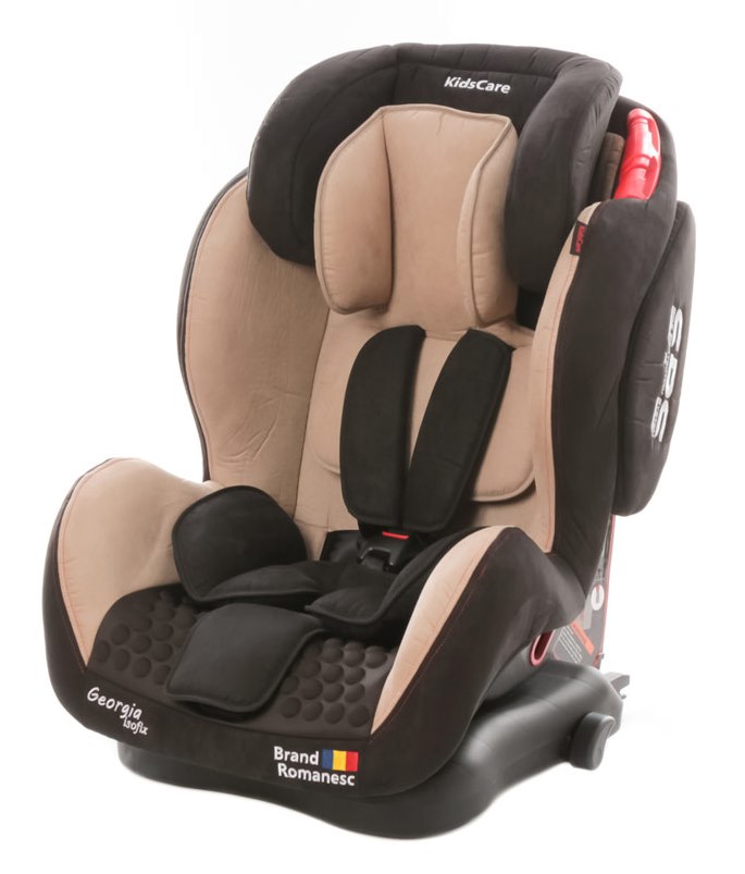 Scaun auto Georgia cu Isofix si Top Tether Bej KidsCare