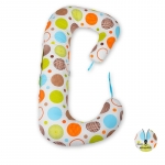 Soft Plus Perna 3 in 1 pentru gravide si bebelusi Cerculete colorate